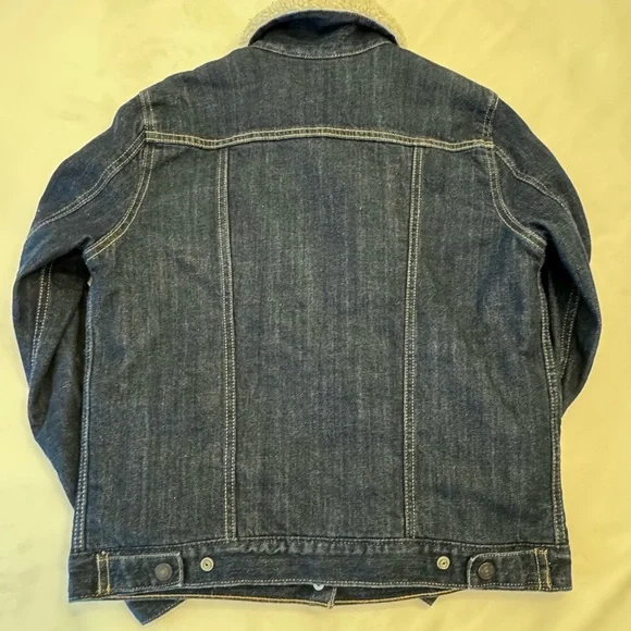 Levi's Jean Jacket w Sherpa & Quilted Lining, sz M - Picture 9 of 14